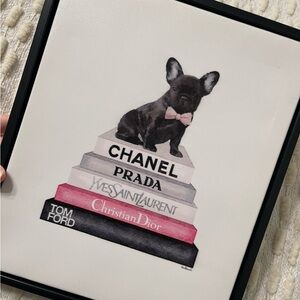 Chanel Prada YSL Dior Tom Ford Dog Art